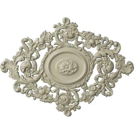 Ekena Millwork Katheryn Ceiling Medallion, Hand-Painted Clear Yellow, 22 1/2"W x 30 3/8"H x 1 1/2"P CM30KTCYF